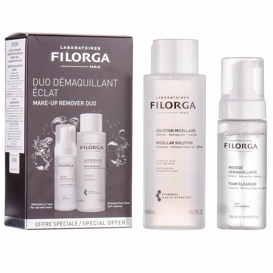 FILORGA Набор ДУО Очистка Мицеллярный лосьон Clean-Perfect 400 мл + Очищающий мусс 150 мл: цены и характеристики