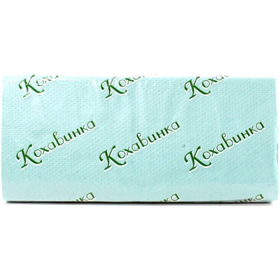 Бумажные полотенца Кохавинка V-сложение Зеленые 1 слой 170 листов: цены и характеристики