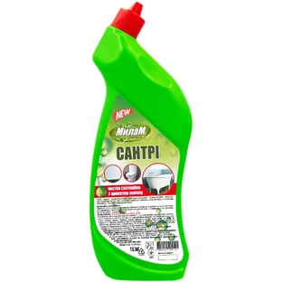 Жидкость для чистки ванн Мілам Chemical Сантри Лимон 1 л