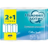 Паперові рушники Ніжний дотик 2 шари 3 рулони