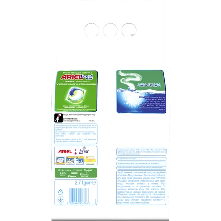 Пральний порошок Ariel Аква-Пудра Touch of Lenor 2.7 кг: ціни та характеристики