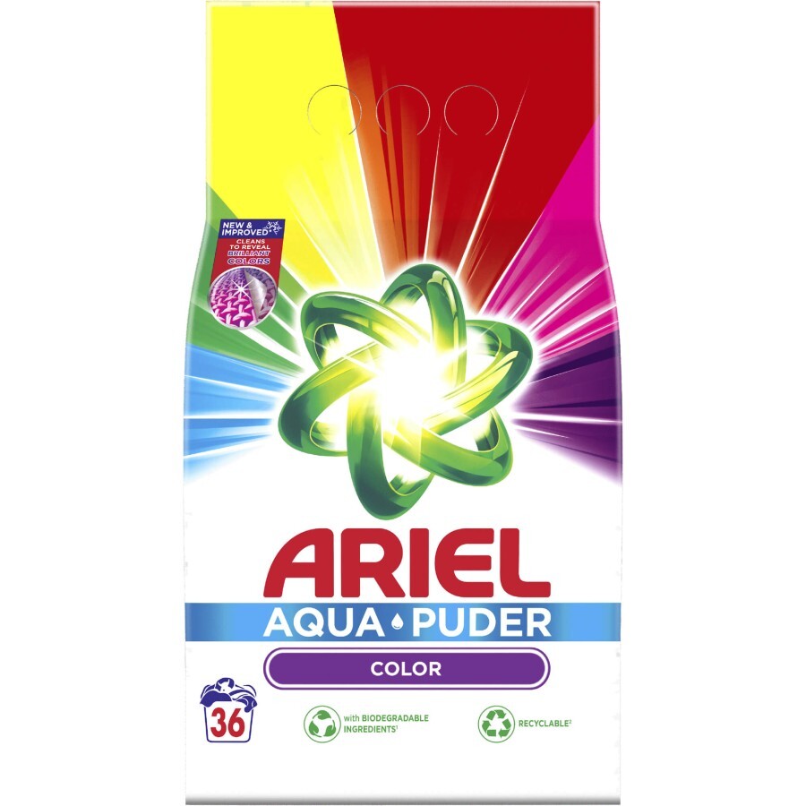 Пральний порошок Ariel Аква-Пудра Color 2.34 кг: ціни та характеристики