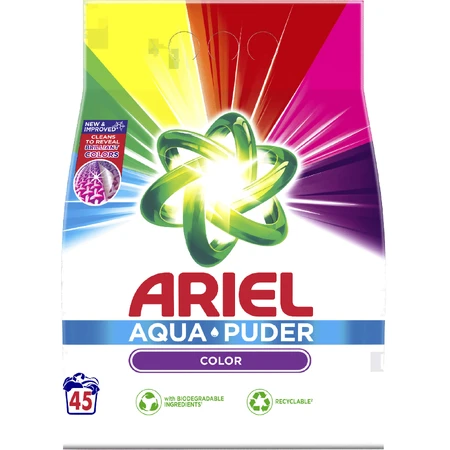 Пральний порошок Ariel Аква-Пудра Color 2.925 кг: ціни та характеристики