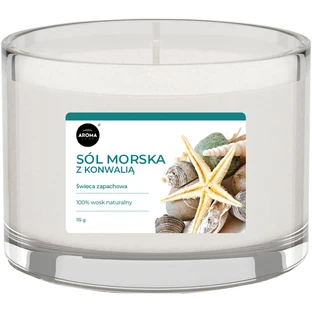 Ароматическая свеча Aroma Home Базовая серия – Морская соль 115 г