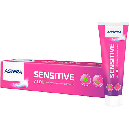 Зубная паста Astera Sensitive Aloe для чувствительных зубов с экстрактом алоэ 110 г