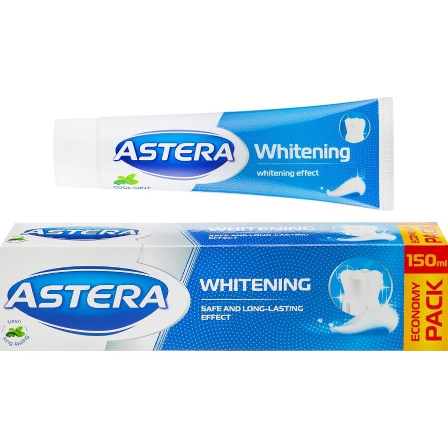 Зубная паста Astera Whitening Отбеливающая 150 мл: цены и характеристики