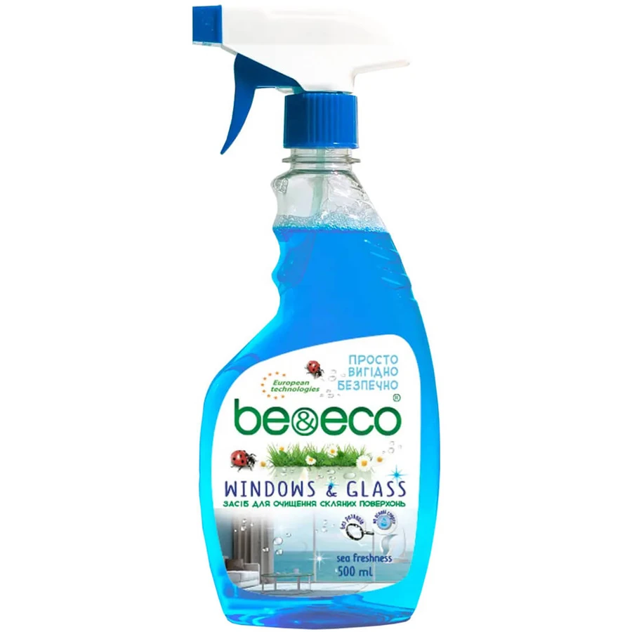 Засіб для миття скла Be&Eco Морська свіжість 500 мл: ціни та характеристики