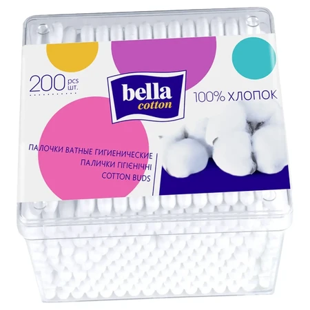 Ватні палички Bella Cotton 200 шт.: ціни та характеристики