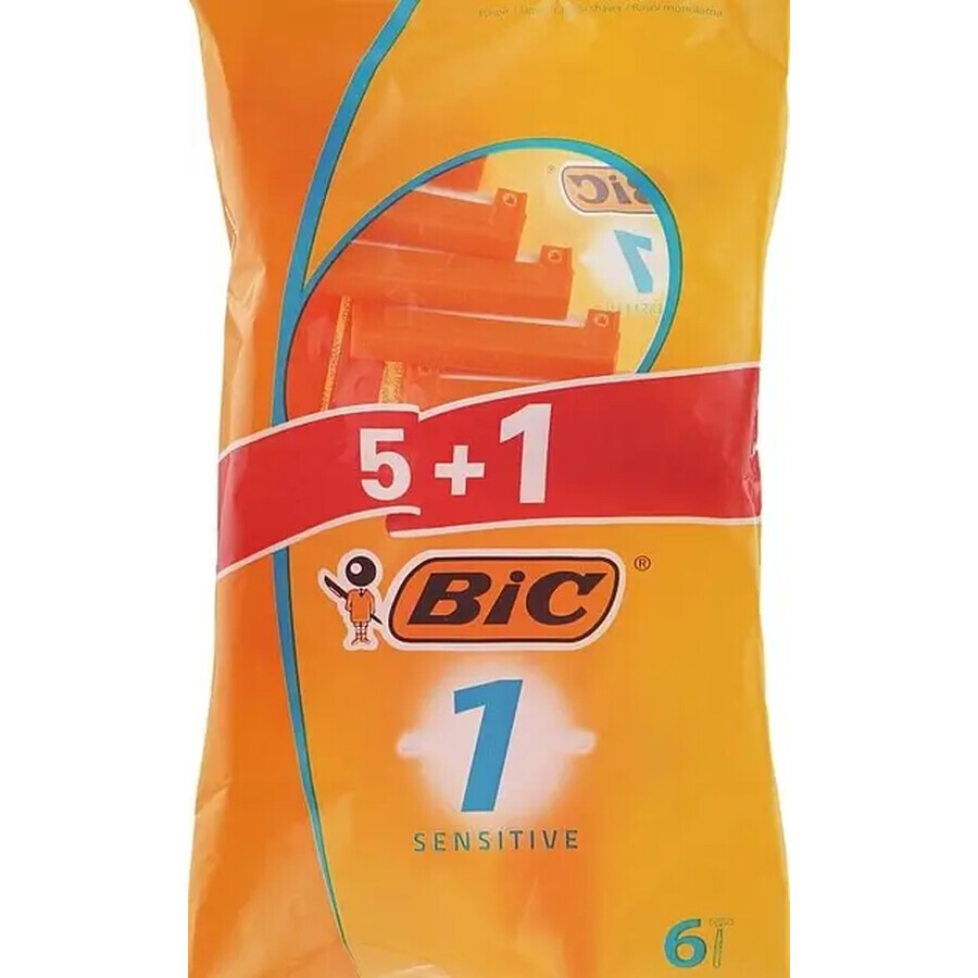 Бритва BIC sensitive 1  для чувствительной кожи 5 + 1 (6 шт) : цены и характеристики
