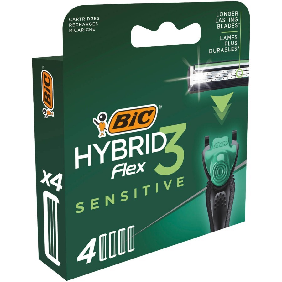 Сменные кассеты Bic Flex 3 Hybrid Sensitive 4 шт.: цены и характеристики