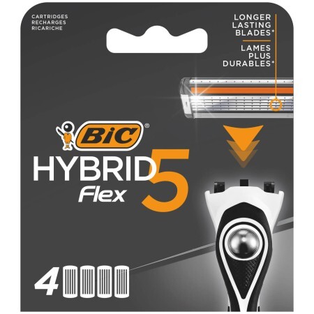 Сменные кассеты Bic Flex 5 Hybrid 4 шт.