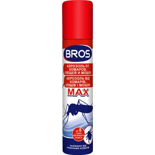 Аерозоль від комах Bros MAX від комарів та кліщів 90 мл