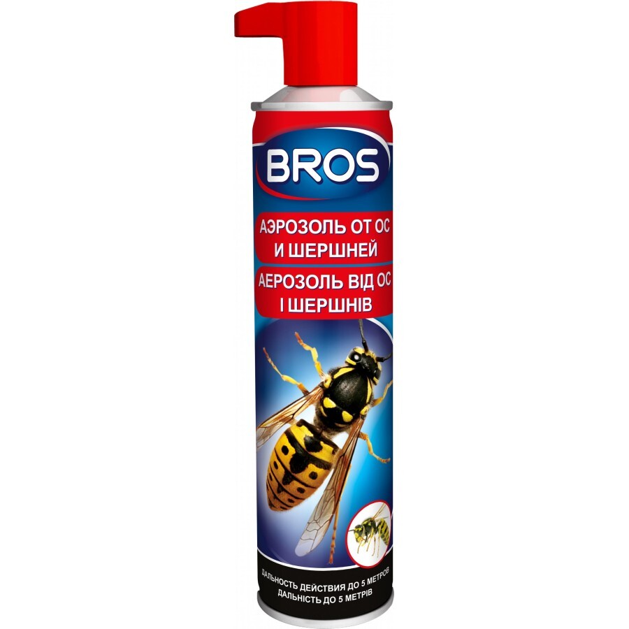 Аэрозоль от насекомых Bros от ос и шершней 300 мл: цены и характеристики