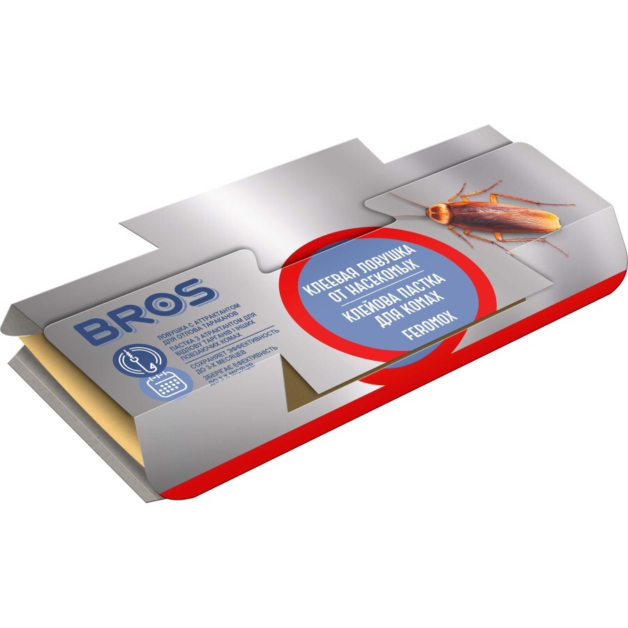 Пастка для тарганів Bros Feromox Standard клейка стрічка: ціни та характеристики