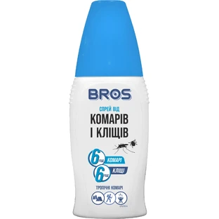 Спрей від комах Bros від комарів та кліщів 100 мл