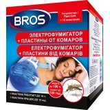 Фумігатор Bros + 10 пластин проти комарів