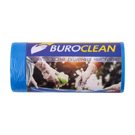 Пакети для сміття Buroclean EuroStandart сині 35 л 50 шт.