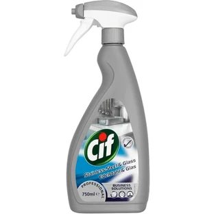 Спрей для чистки кухни Cif для поверхностей из нержавеющей стали и стекла 750 мл
