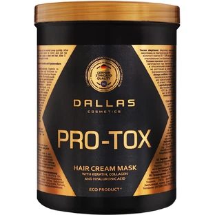 Маска для волосся Dalas Pro-Tox для відновлення структури волосся з кератином, колагеном і гіалурон. кислотою 1000 мл