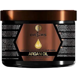 Маска для волосся Dalas Argan Oil з натуральним екстрактом журавлини та аргановою олією 500 мл