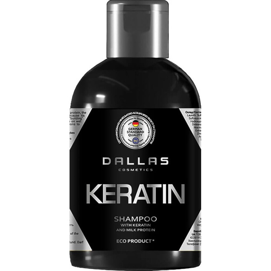 Шампунь Dalas Keratin з кератином і молочним протеїном 1000 г: ціни та характеристики
