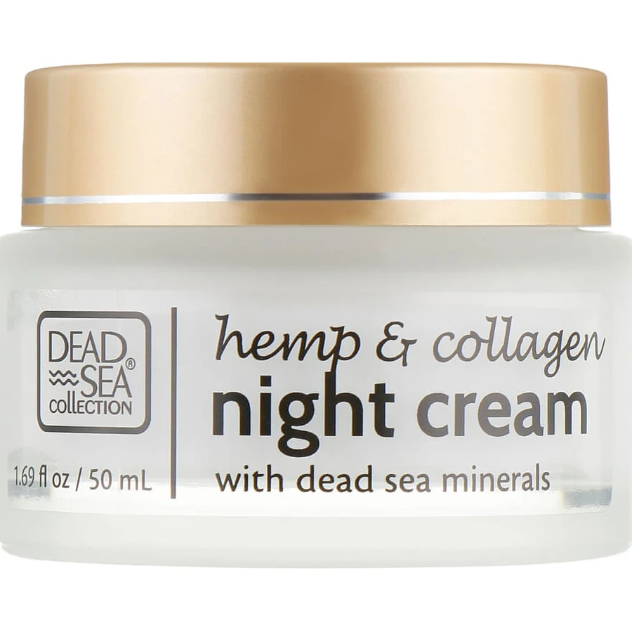Крем для лица Dead Sea Collection ночной с экстрактом конопли и коллагеном 50 мл: цены и характеристики