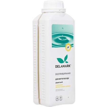 Средство для ручного мытья посуды DeLaMark с ароматом африканского лимона 1 л