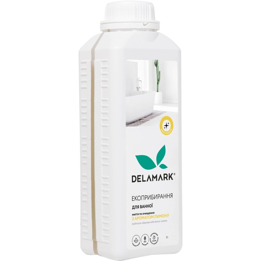 Жидкость для чистки ванн DeLaMark с ароматом лимона 1 л: цены и характеристики