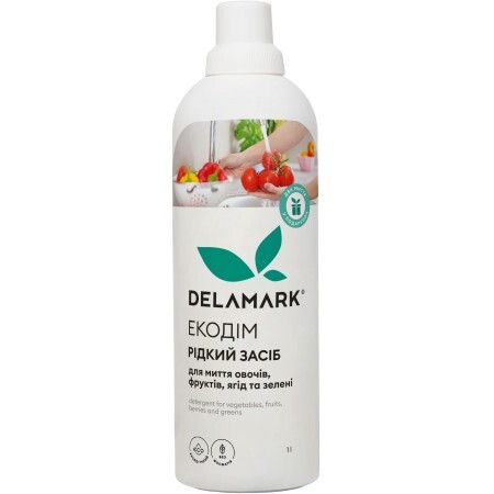 Засіб для миття овочів і фруктів DeLaMark з антибактеріальною дією 1 л