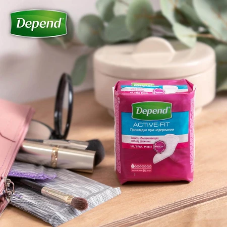 Урологічні прокладки Depend Ultra Mini Liner 12 шт.: ціни та характеристики