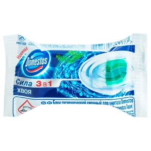 Туалетный блок Domestos Хвоя сменный блок 40 г