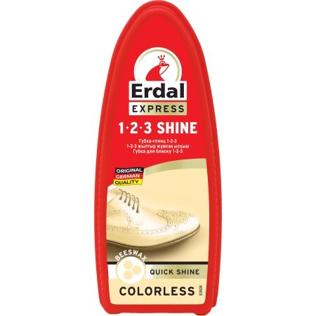 Губка для обуви Erdal Extra Shine Neutral для блеска бесцветная