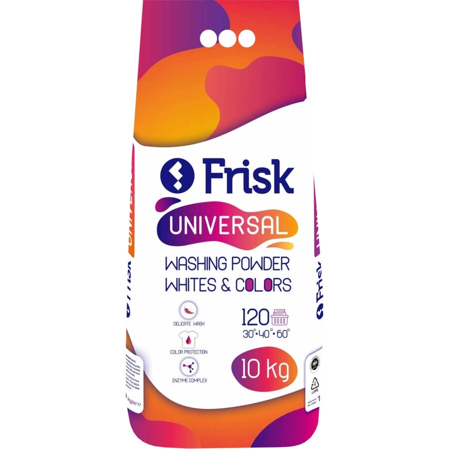 Стиральный порошок Frisk Universal 10 кг: цены и характеристики
