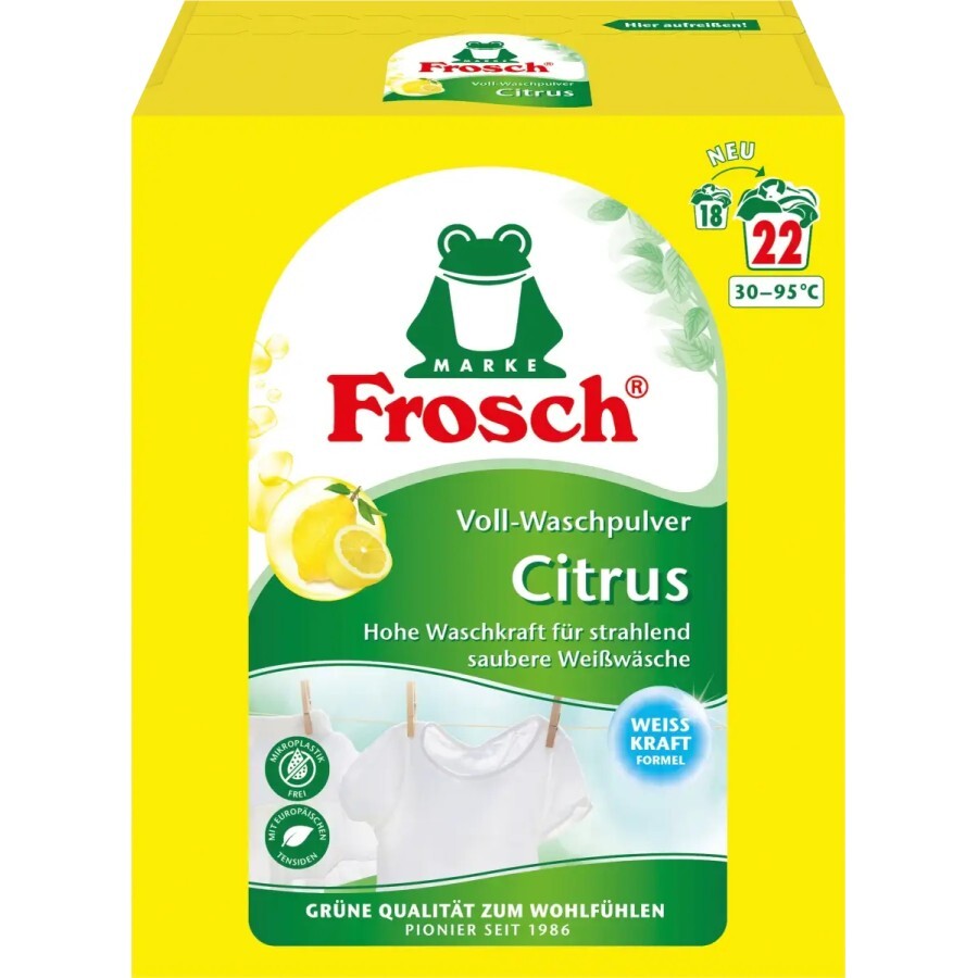 Стиральный порошок Frosch Цитрус 1.45 кг: цены и характеристики