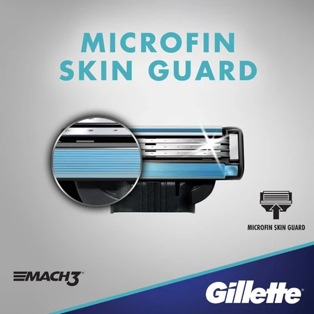 Бритва Gillette Mach3 c 5 сменными картриджами: цены и характеристики