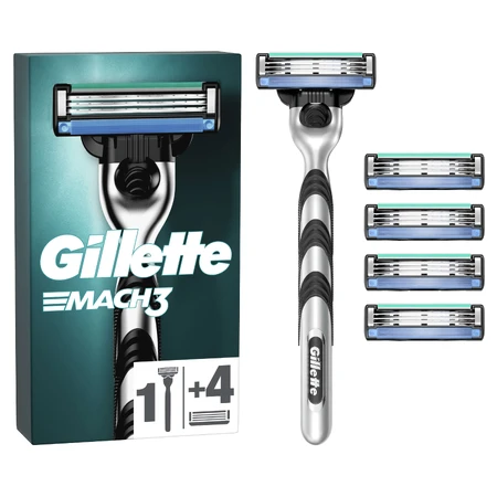 Бритва Gillette Mach3 c 5 сменными картриджами: цены и характеристики