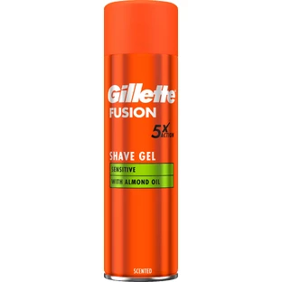 Гель для гоління Gillette Fusion Для чутливої шкіри 200 мл Гель для гоління Gillette Fusion 200 мл