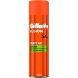 Гель для гоління Gillette Fusion Для чутливої шкіри 200 мл Гель для гоління Gillette Fusion 200 мл
