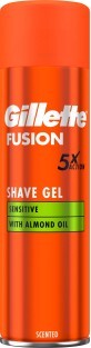 Гель для гоління Gillette Fusion Для чутливої шкіри 200 мл Гель для гоління Gillette Fusion 200 мл