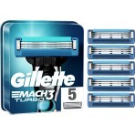 Сменные кассеты Gillette Mach3 Turbo 5 шт.: цены и характеристики