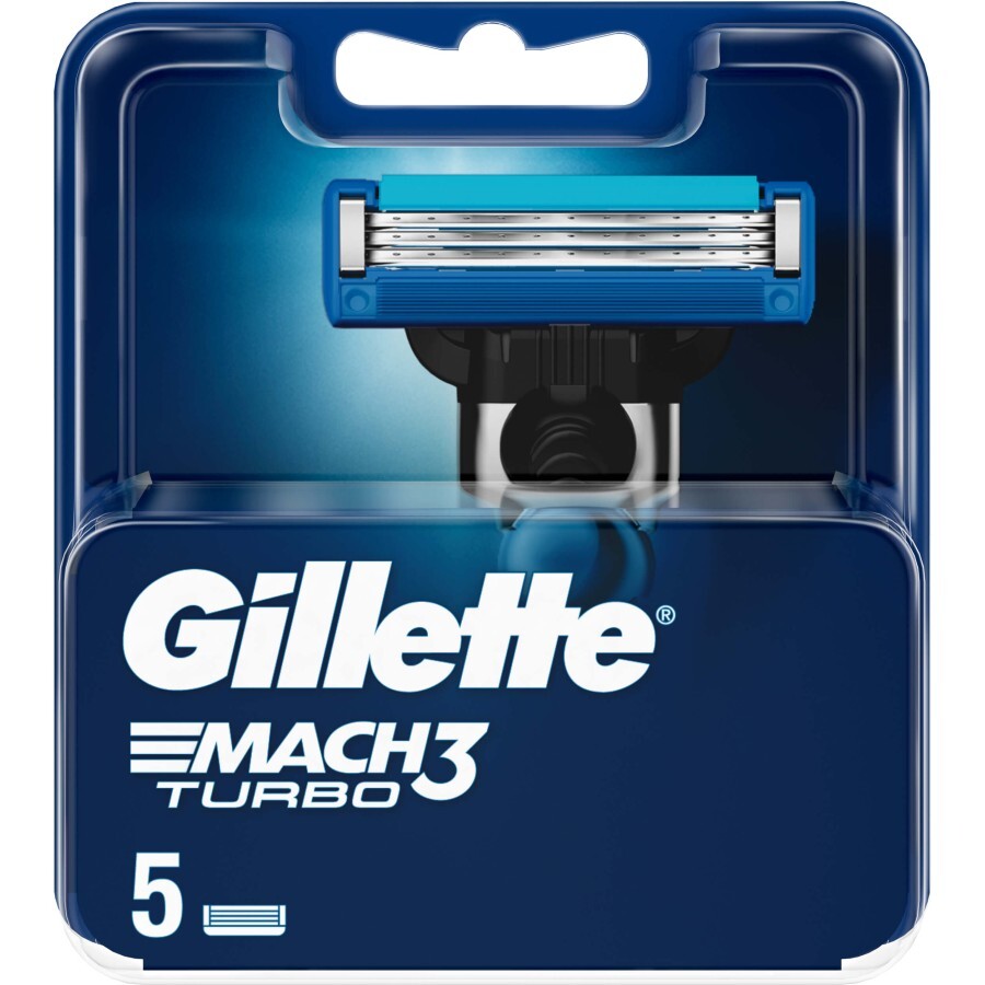 Сменные кассеты Gillette Mach3 Turbo 5 шт.: цены и характеристики