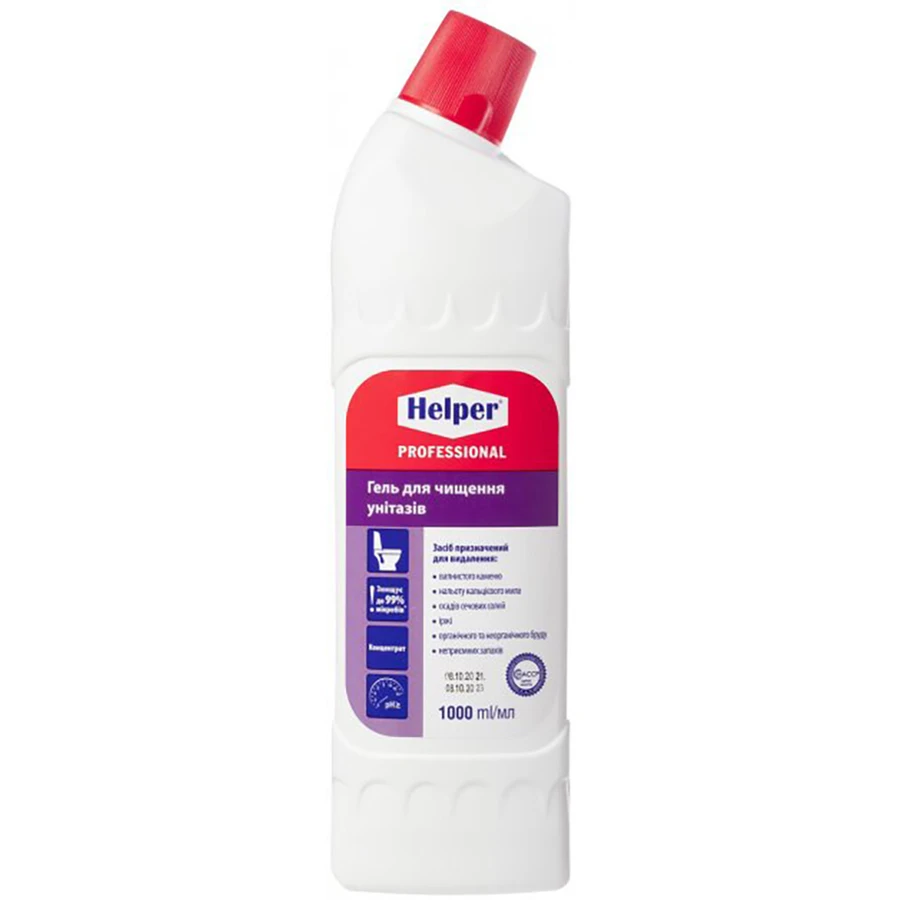 Средство для чистки унитаза Helper Professional 1 л: цены и характеристики