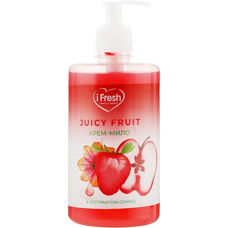 Рідке мило iFresh Juicy Fruit з екстрактом суниці 500 мл: ціни та характеристики