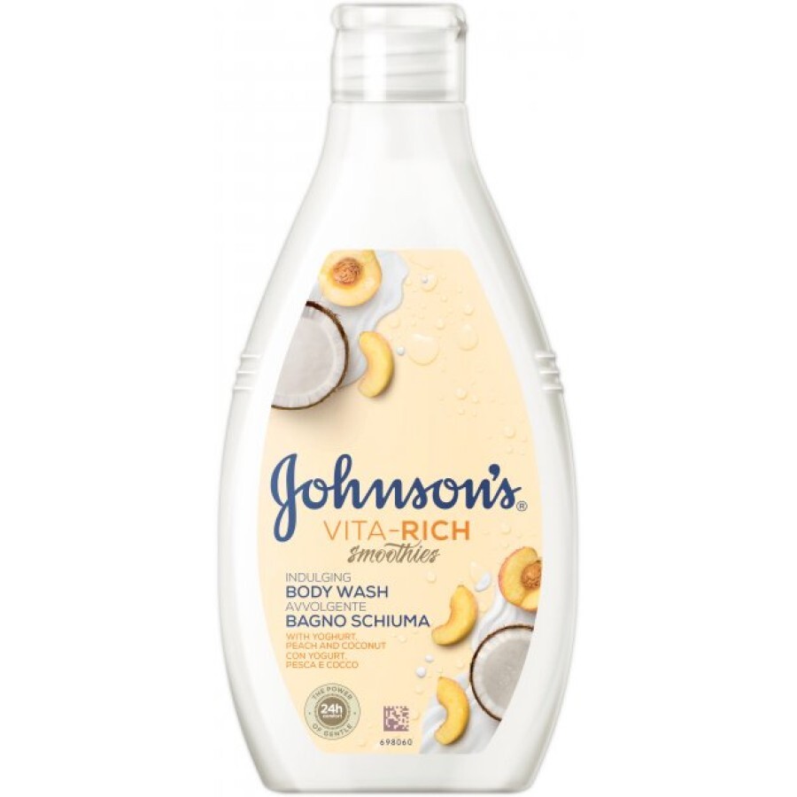 Гель для душу Johnson's Смузі з йогуртом, кокосом і екстрактом персика 750 мл: ціни та характеристики