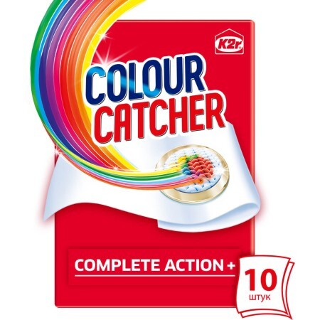 Серветки для прання K2r Colour Catcher кольоропоглинаючі 10 шт.