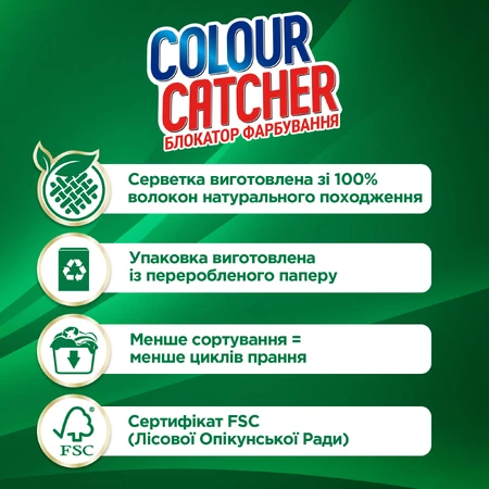 Салфетки для стирки K2r Colour Catcher цветопоглащающие 10 шт.: цены и характеристики