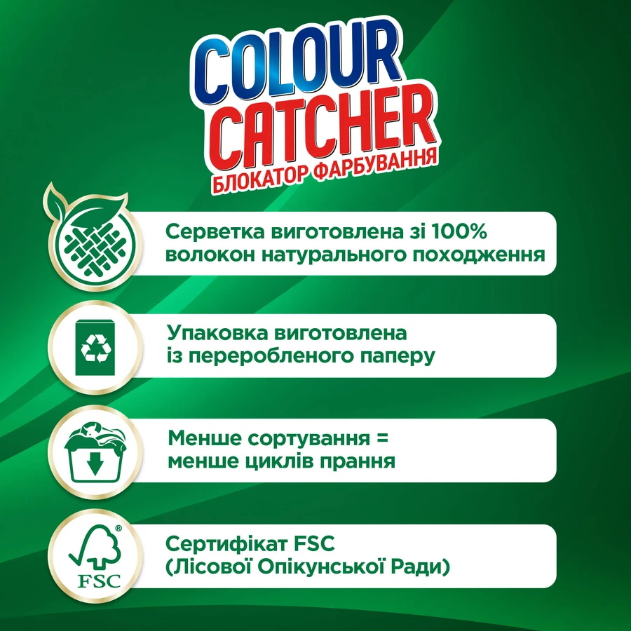 Салфетки для стирки K2r Colour Catcher цветопоглащающие 10 шт.: цены и характеристики