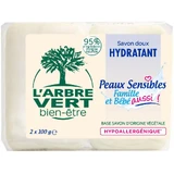 Тверде мило L'Arbre Vert для чутливої шкіри 2 х 100 г