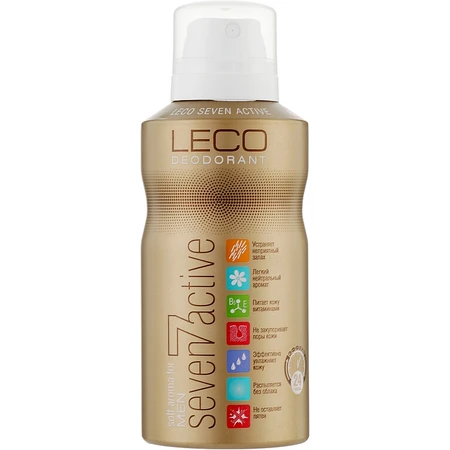 Антиперспірант Leco Seven Active Gold For Men 150 мл: ціни та характеристики