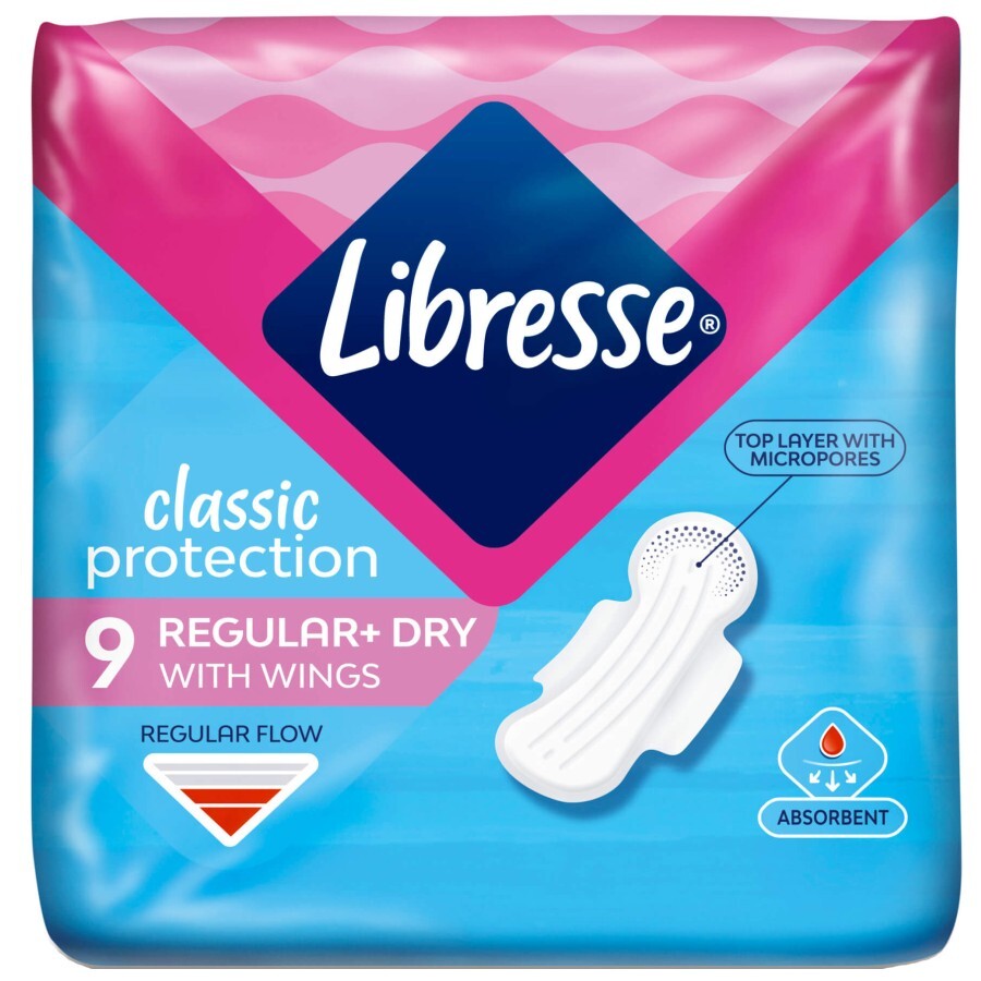 Гигиенические прокладки Libresse Classic Protection Regular Dry 9 шт.: цены и характеристики